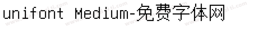 unifont Medium字体转换